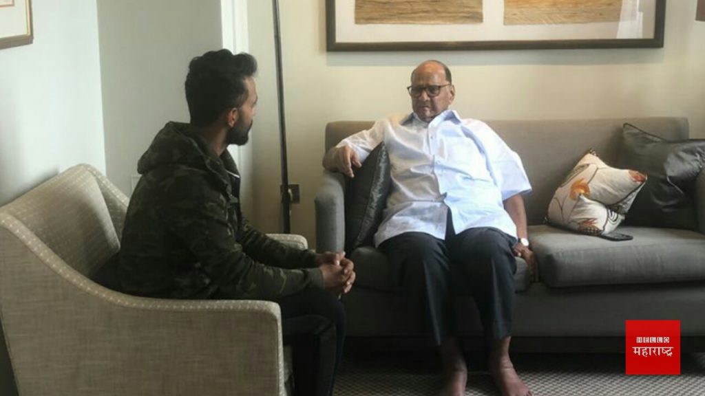 Sharad Pawar with ajinkya rahane