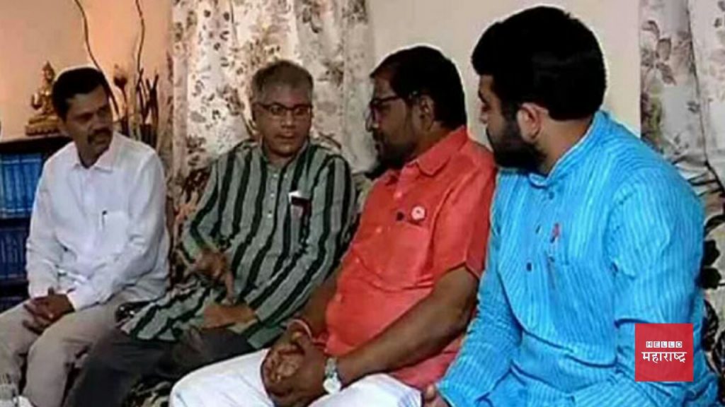 Prakash Ambedkar with Raju Shetti
