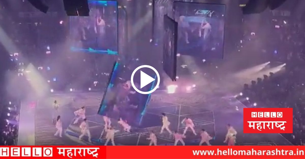 big tv screen fell on dancers