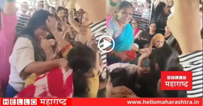 two women fight over seat