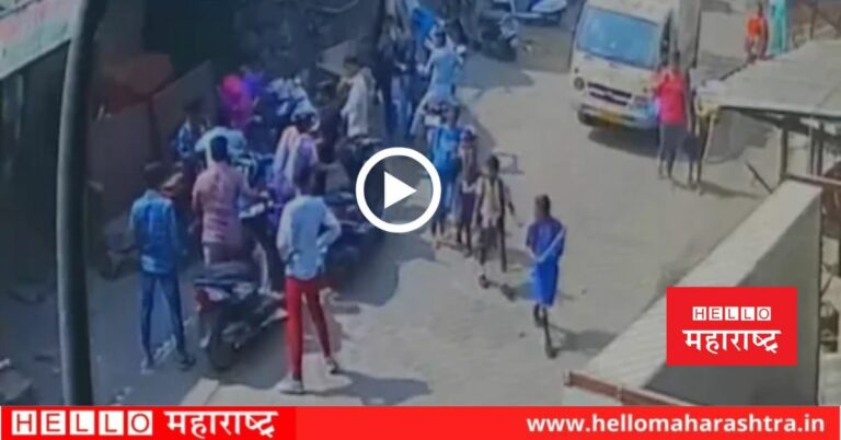 नालासोपाऱ्यात गाव गुडांकडून तरुणाला बेदम मारहाण; CCTV फुटेज आले समोर
