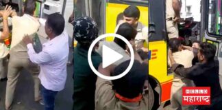 pune bus driver and two wheeler clash