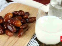 Eating dates with milk