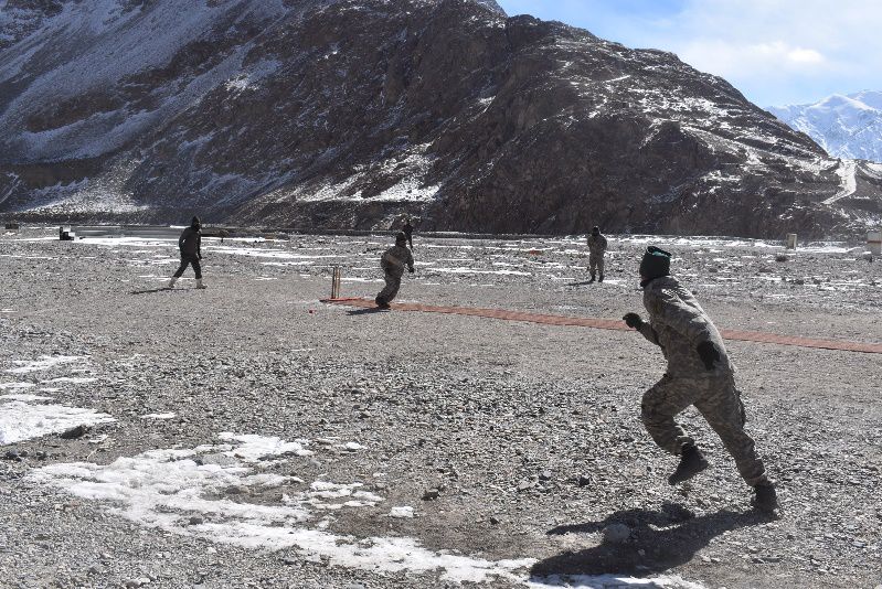 Indian soldiers cricket Galwan Valley