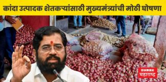 eknath shinde big announcement for onion farmers