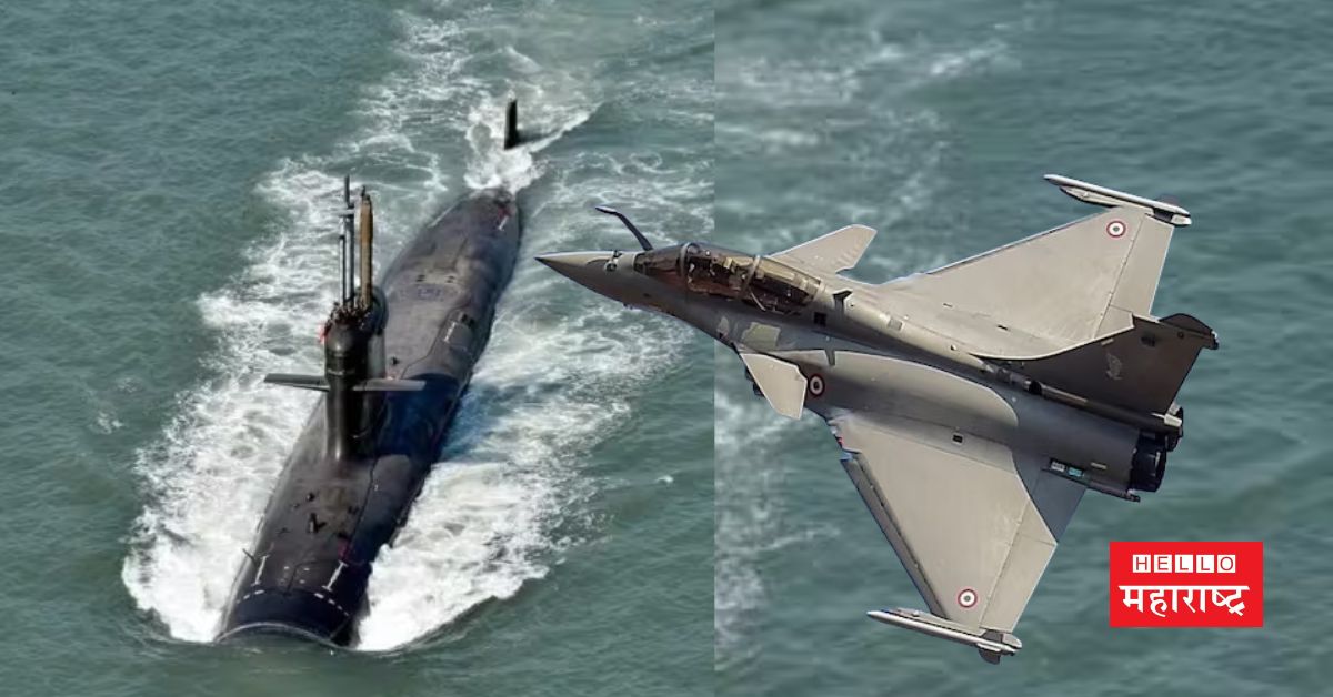 Rafale fighter jets and Scorpin submarines