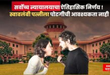 सर्वोच्च न्यायालयाचा ऐतिहासिक निर्णय ! स्वावलंबी पत्नीला पोटगीची आवश्यकता नाही