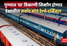 पुण्यात ‘या’ ठिकाणी निर्माण होणार देशातील सर्वात मोठं रेल्वे टर्मिनल ; केंद्रीय मंत्री अश्विनी वैष्णव यांची घोषणा pune news