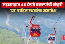 महाराष्ट्रात 45 रोपवे प्रकल्पांची मंजुरी; रायगड, माथेरानसह ‘या’ पर्यटन स्थळांचा समावेश ropeway projects