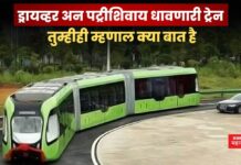 ड्रायव्हर अन पट्रीशिवाय धावणारी ट्रेन; तुम्हीही म्हणाल क्या बात है