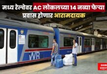 मुंबईकरांसाठी थंडावा! मध्य रेल्वेवर एसी लोकलच्या 14 नव्या फेऱ्या, प्रवास होणार आरामदायक