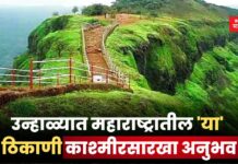 उन्हाळ्यात महाराष्ट्रातील ‘या’ ठिकाणाला भेट द्या अन काश्मीरसारखा अनुभव मिळावा