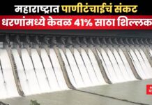 महाराष्ट्रात पाणीटंचाईचं संकट; धरणांमध्ये केवळ 41% साठा शिल्लक dam