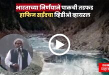 जर पाणी थांबवलं, तर श्वास थांबवू ! भारताच्या निर्णयाने पाकची तडफड, हाफिज सईदचा व्हिडीओ व्हायरल