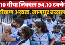 SSC Result 2025 Maharashtra Board : 10 वीचा निकाल 94.10 टक्के; कोकण अव्वल, नागपूर विभाग सर्वात खाली SSC Result 2025 Maharashtra Board (1)