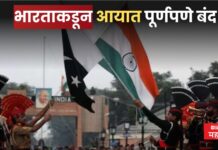 पाकिस्तानला मोठा दणका ! भारताकडून आयात पूर्णपणे बंद