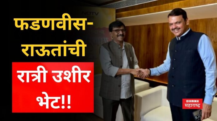 Devendra Fadnavis Meet Sanjay Raut