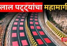 Red Chequered Highway : लाल पट्ट्यांचा महामार्ग; काय आहे यामागील आयडियाची कल्पना ? Red Chequered Highway