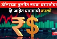 Rupees Depreciation Against Doller : डॉलरच्या तुलनेत रुपया घसरतोय? हि आहेत यामागची कारणे Rupees Depreciation Against Doller